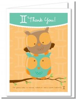 Owls | Gemini Horoscope - Baby Shower Thank You Cards