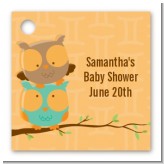 Owls | Gemini Horoscope - Personalized Baby Shower Card Stock Favor Tags