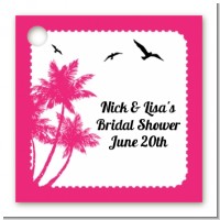 Palm Tree - Personalized Bridal Shower Card Stock Favor Tags