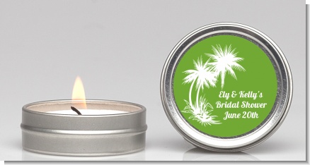Palm Trees - Bridal Shower Candle Favors