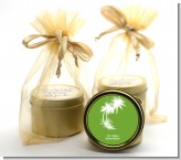Palm Trees - Bridal Shower Gold Tin Candle Favors
