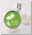 Palm Trees - Personalized Bridal Shower Candy Jar thumbnail