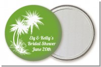 Palm Trees - Personalized Bridal Shower Pocket Mirror Favors