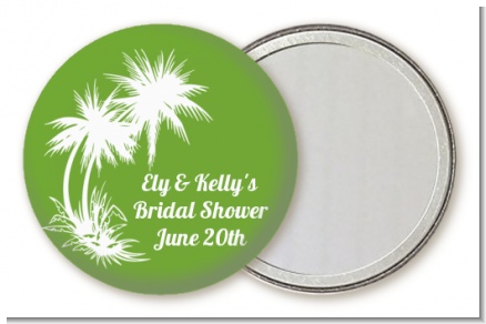 Palm Trees - Personalized Bridal Shower Pocket Mirror Favors