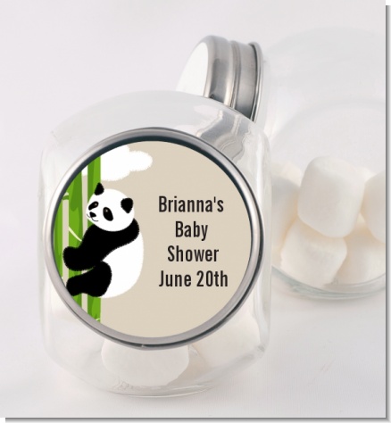 Panda - Personalized Baby Shower Candy Jar