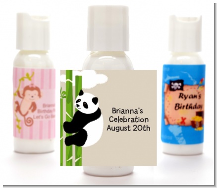 Panda - Personalized Baby Shower Lotion Favors