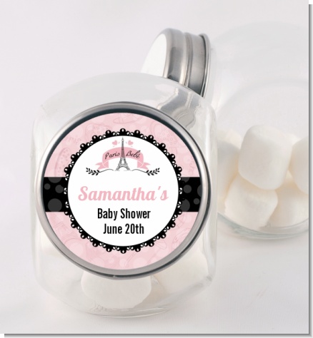 Paris BeBe - Personalized Baby Shower Candy Jar
