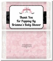 Paris BeBe - Personalized Popcorn Wrapper Baby Shower Favors