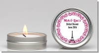 Paris - Bridal Shower Candle Favors