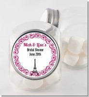 Paris - Personalized Bridal Shower Candy Jar