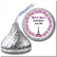 Paris - Hershey Kiss Bridal Shower Sticker Labels