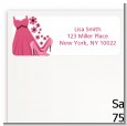 Party Dress | Sweet 16 - Birthday Party Return Address Labels thumbnail