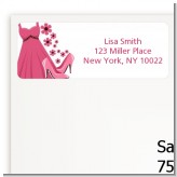 Party Dress | Sweet 16 - Birthday Party Return Address Labels