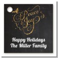 Peace and Joy - Personalized Christmas Card Stock Favor Tags thumbnail