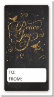 Peace and Joy - Custom Rectangle Christmas Sticker/Labels