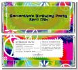 Peace Tie Dye - Personalized Birthday Party Candy Bar Wrappers thumbnail
