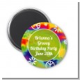 Peace Tie Dye - Personalized Birthday Party Magnet Favors thumbnail