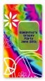 Peace Tie Dye - Custom Rectangle Birthday Party Sticker/Labels thumbnail