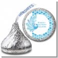 Peacock - Hershey Kiss Baby Shower Sticker Labels thumbnail