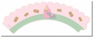 Our Little Peanut Girl - Baby Shower Cupcake Wrappers