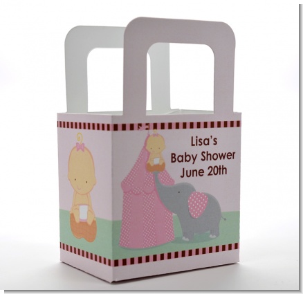 Our Little Peanut Girl - Personalized Baby Shower Favor Boxes