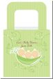 Triplets Three Peas in a Pod Caucasian Three Boys - Personalized Baby Shower Favor Boxes thumbnail
