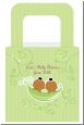 Twins Two Peas in a Pod African American Two Girls - Personalized Baby Shower Favor Boxes thumbnail
