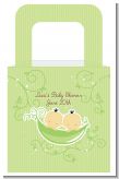 Twins Two Peas in a Pod Asian Two Boys - Personalized Baby Shower Favor Boxes