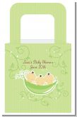 Triplets Three Peas in a Pod Asian Two Girls One Boy - Personalized Baby Shower Favor Boxes