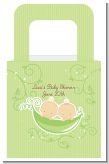 Twins Two Peas in a Pod Caucasian Boy And Girl - Personalized Baby Shower Favor Boxes