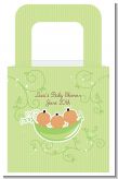 Triplets Three Peas in a Pod Hispanic Two Boys One Girl - Personalized Baby Shower Favor Boxes