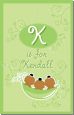 Triplets Three Peas in a Pod African American Two Girls One Boy - Personalized Baby Shower Nursery Wall Art thumbnail