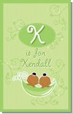 Twins Two Peas in a Pod African American Two Girls - Personalized Baby Shower Nursery Wall Art