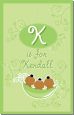 Triplets Three Peas in a Pod African American Two Boys One Girl - Personalized Baby Shower Nursery Wall Art thumbnail