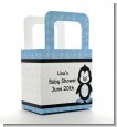 Penguin Blue - Personalized Baby Shower Favor Boxes thumbnail