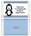 Penguin Blue - Personalized Popcorn Wrapper Baby Shower Favors thumbnail