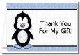 Penguin Blue - Baby Shower Thank You Cards thumbnail