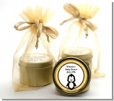 Penguin - Baby Shower Gold Tin Candle Favors