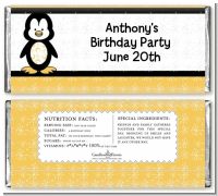 Penguin - Personalized Birthday Party Candy Bar Wrappers