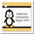 Penguin - Personalized Baby Shower Card Stock Favor Tags thumbnail
