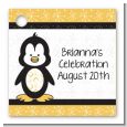 Penguin - Personalized Baby Shower Card Stock Favor Tags thumbnail