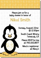 Penguin - Baby Shower Invitations