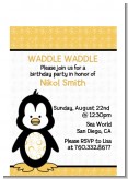 Penguin - Baby Shower Petite Invitations