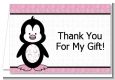 Penguin Pink - Birthday Party Thank You Cards thumbnail