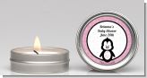 Penguin Pink - Baby Shower Candle Favors