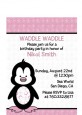 Penguin Pink - Birthday Party Petite Invitations thumbnail