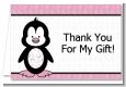Penguin Pink - Baby Shower Thank You Cards thumbnail