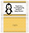 Penguin - Personalized Popcorn Wrapper Baby Shower Favors thumbnail