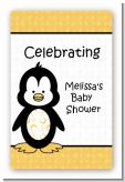 Penguin - Custom Large Rectangle Baby Shower Sticker/Labels
