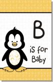 Penguin - Personalized Baby Shower Nursery Wall Art